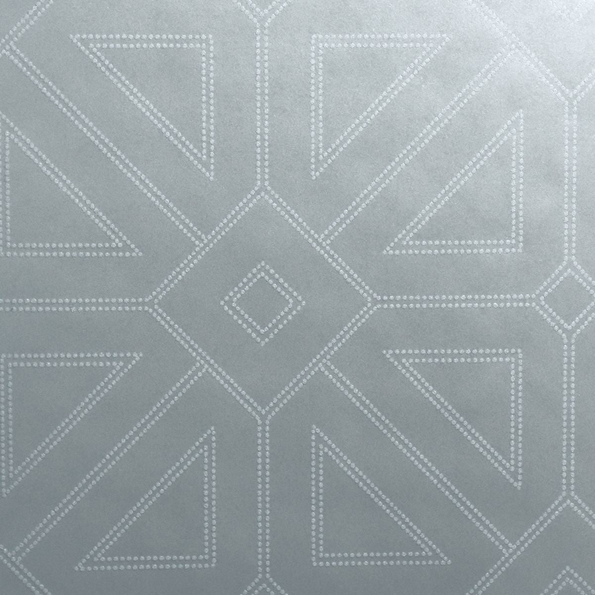 Picture of Voltaire Silver Geometric Wallpaper