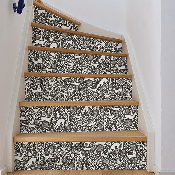 Charcoal Merriment Peel and Stick Wallpaper - Brewster Wallcovering