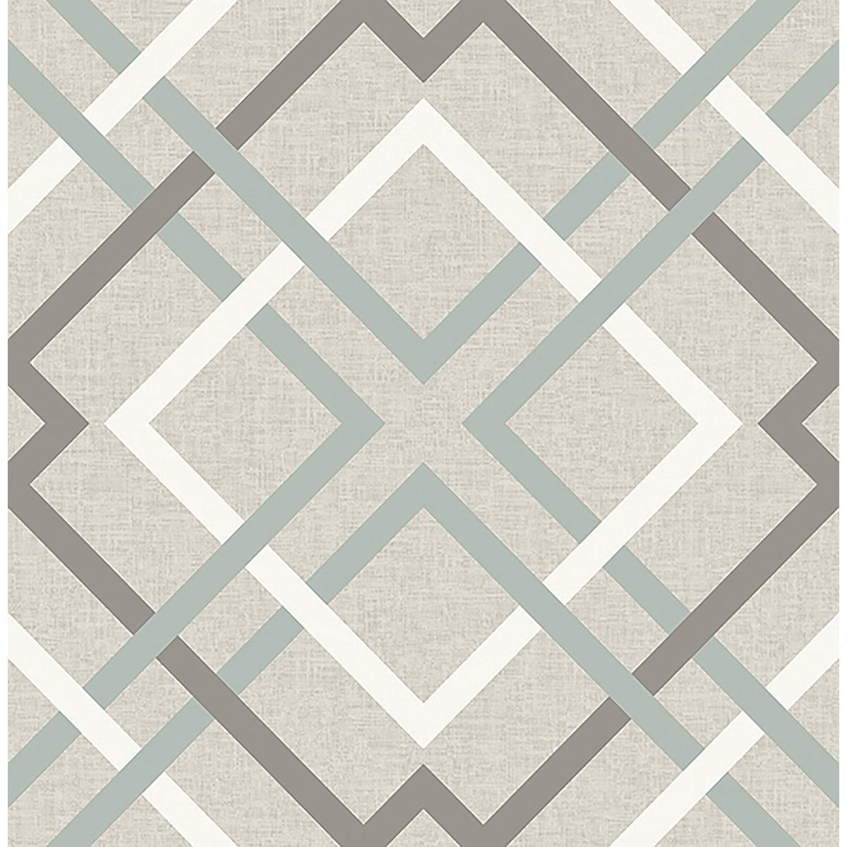 Picture of Saltire Emile Taupe Lattice Wallpaper