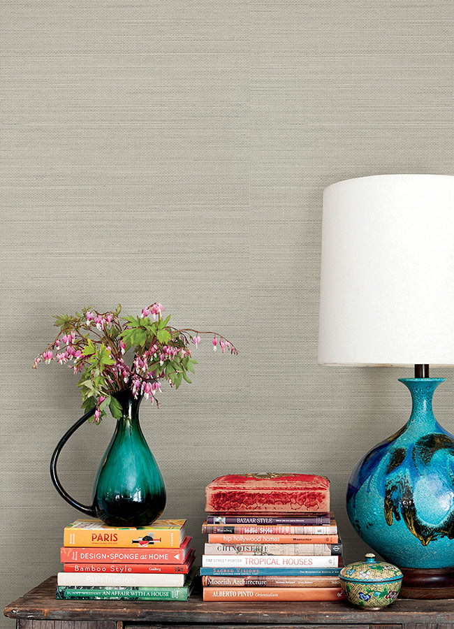 Spinnaker Charcoal Netting Wallpaper - Brewster Wallcovering