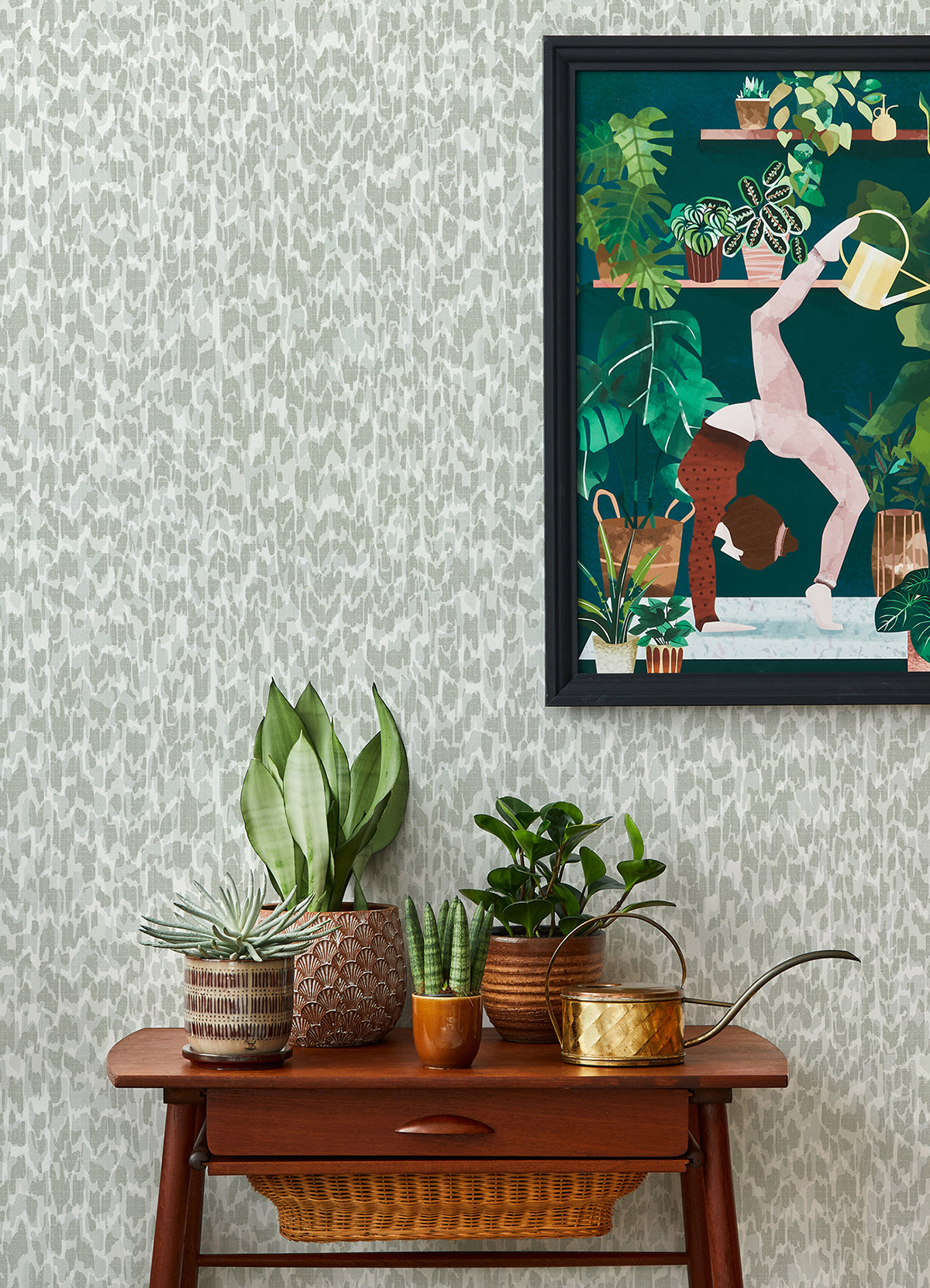 Flavia Grey Animal Print Wallpaper - Brewster Wallcovering