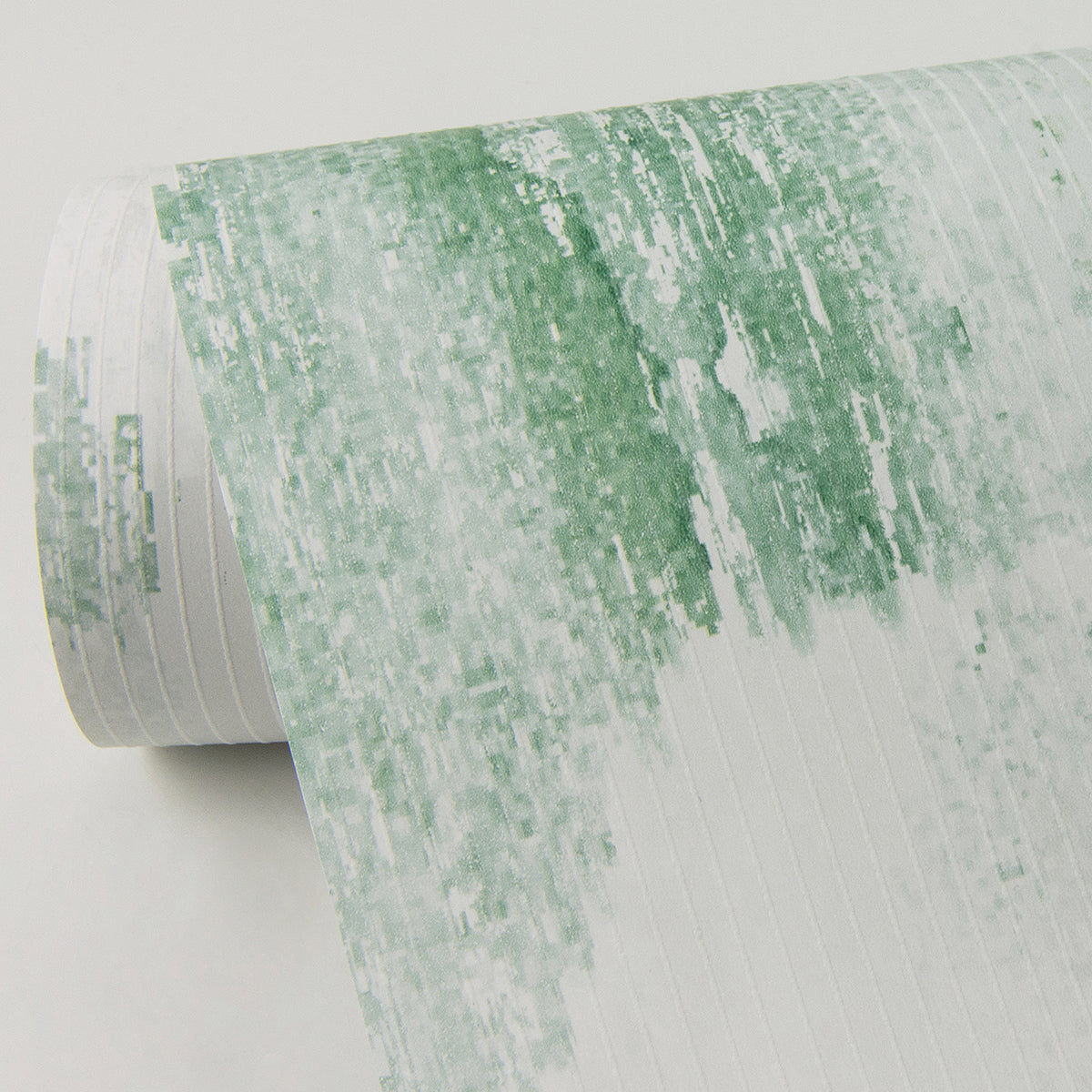 Mahi Green Abstract Wallpaper - Brewster Wallcovering