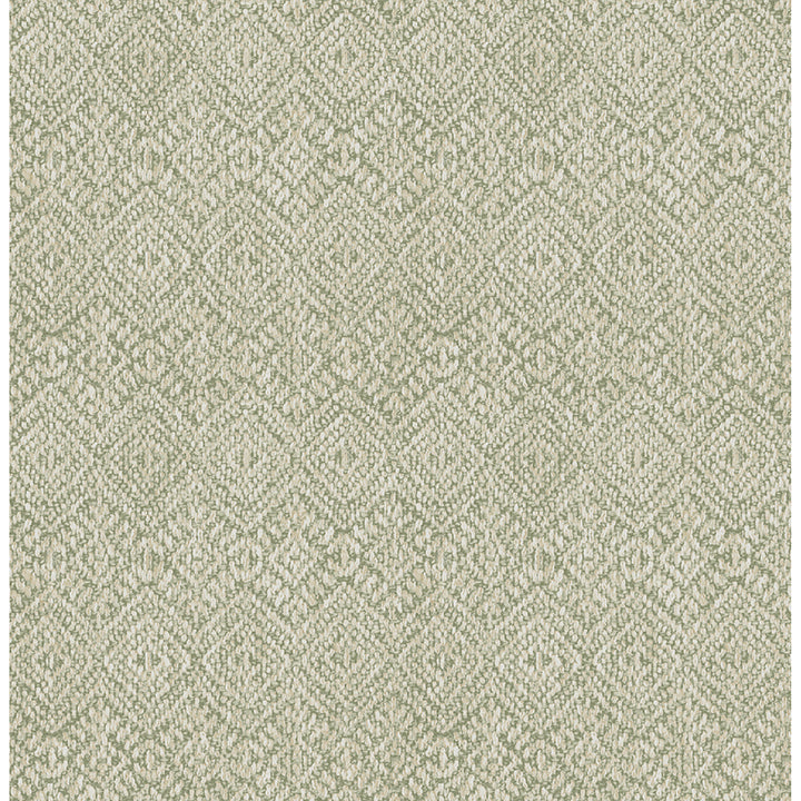 Picture of Gallivant Sage Woven Geometric Wallpaper