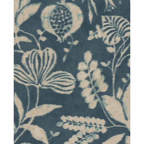 Picture of Arvada Indigo Botanical Wallpaper