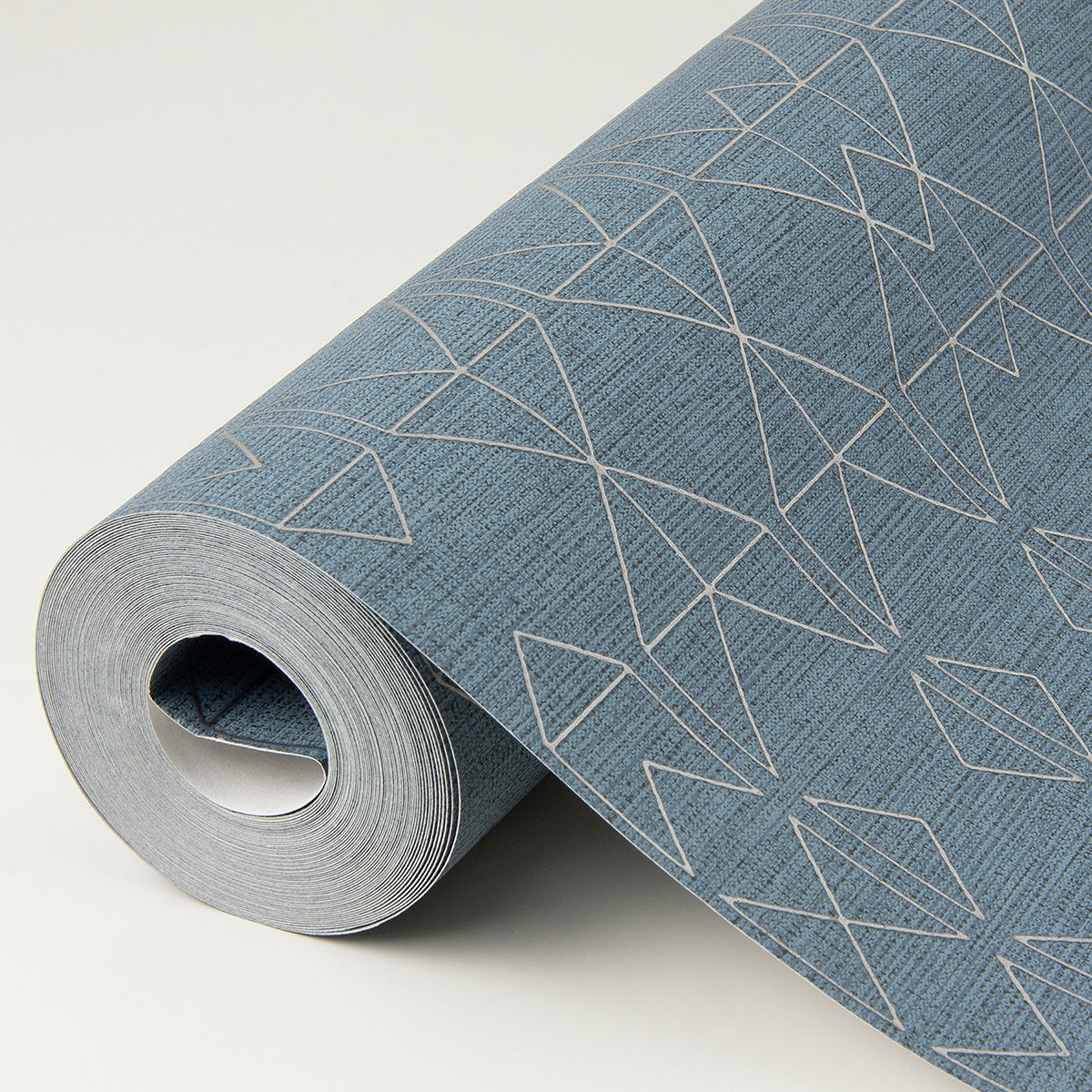 Paititi Denim Diamond Trellis Wallpaper - Brewster Wallcovering