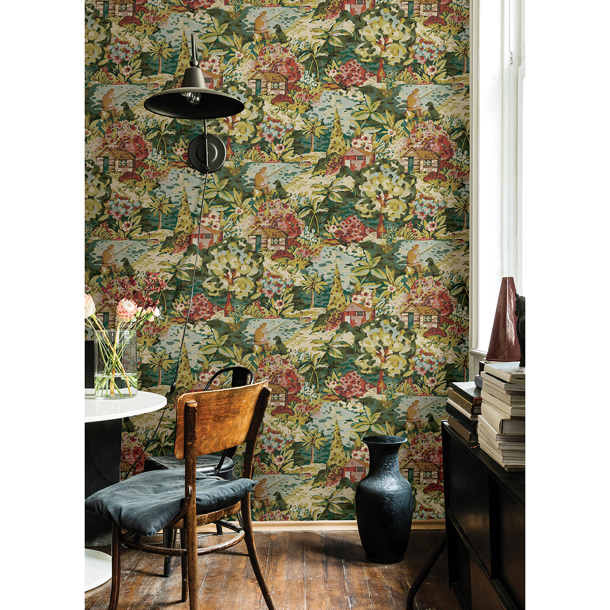 Spice le Forestier Peel and Stick Wallpaper - Brewster Wallcovering