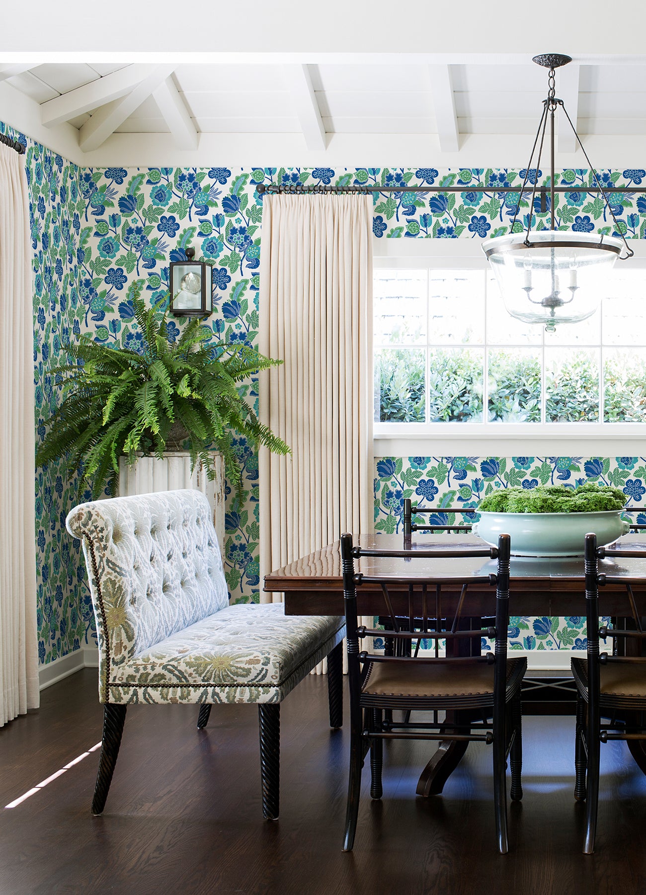 Jana Green Jacobean Wallpaper - Brewster Wallcovering