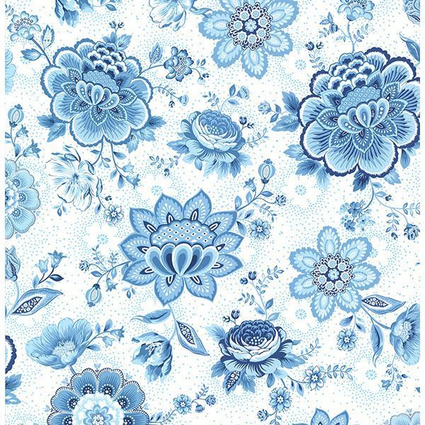 Picture of Kali Light Blue Folklore Chintz