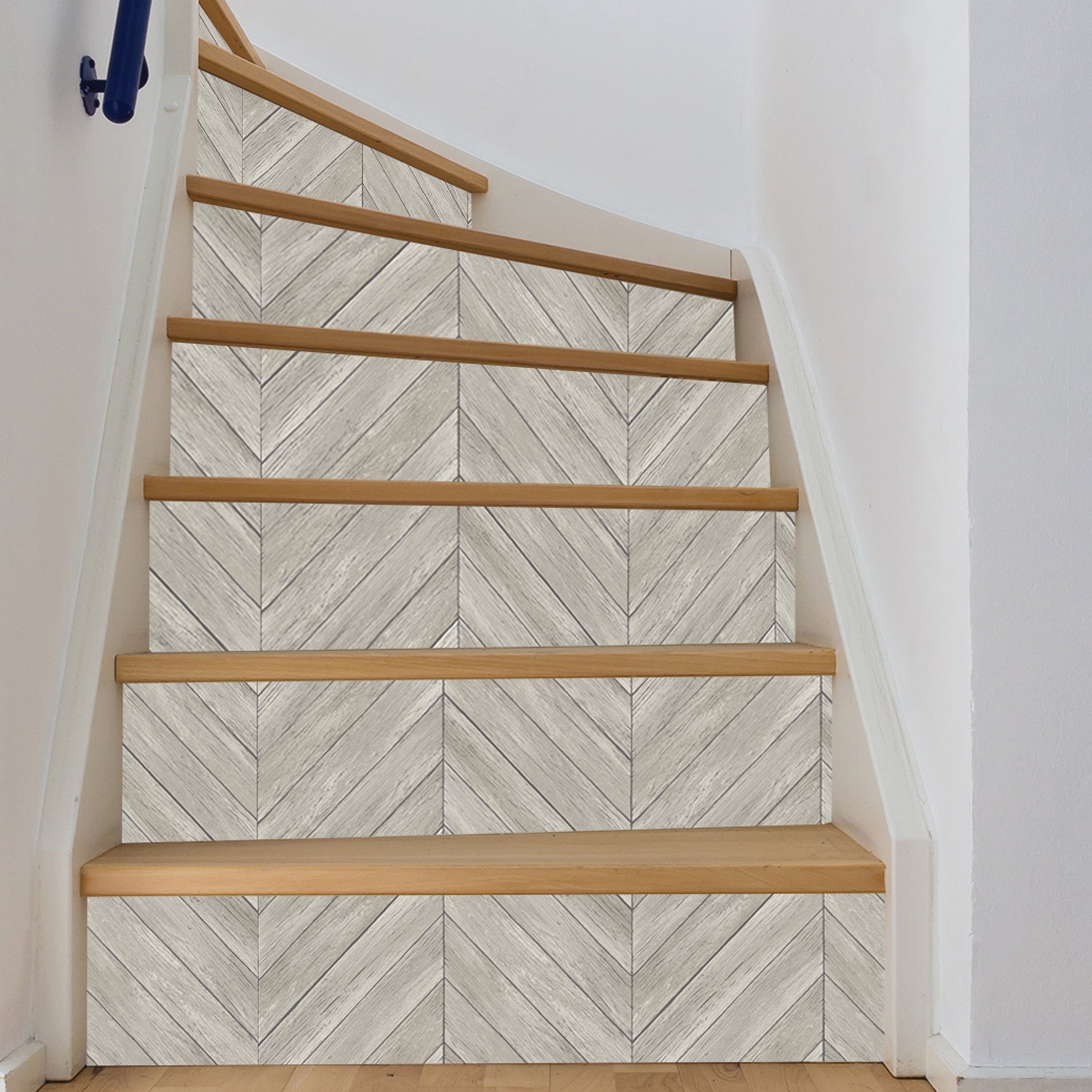 Wildwood Ash Chevron Peel and Stick Wallpaper - Brewster Wallcovering