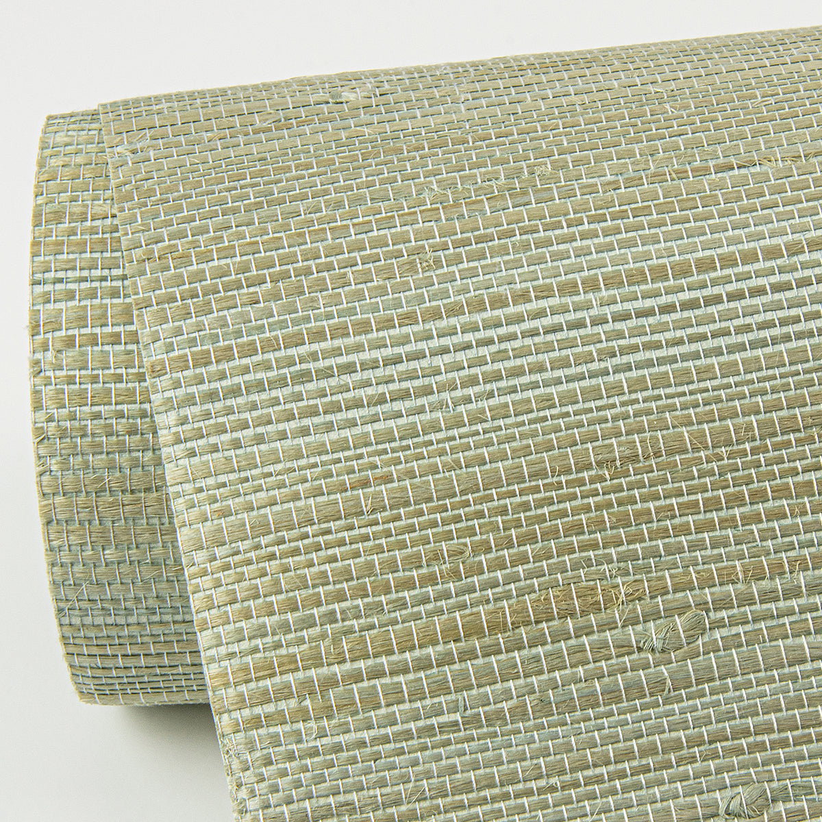 Battan Mint Jute Grasscloth Wallpaper - Brewster Wallcovering