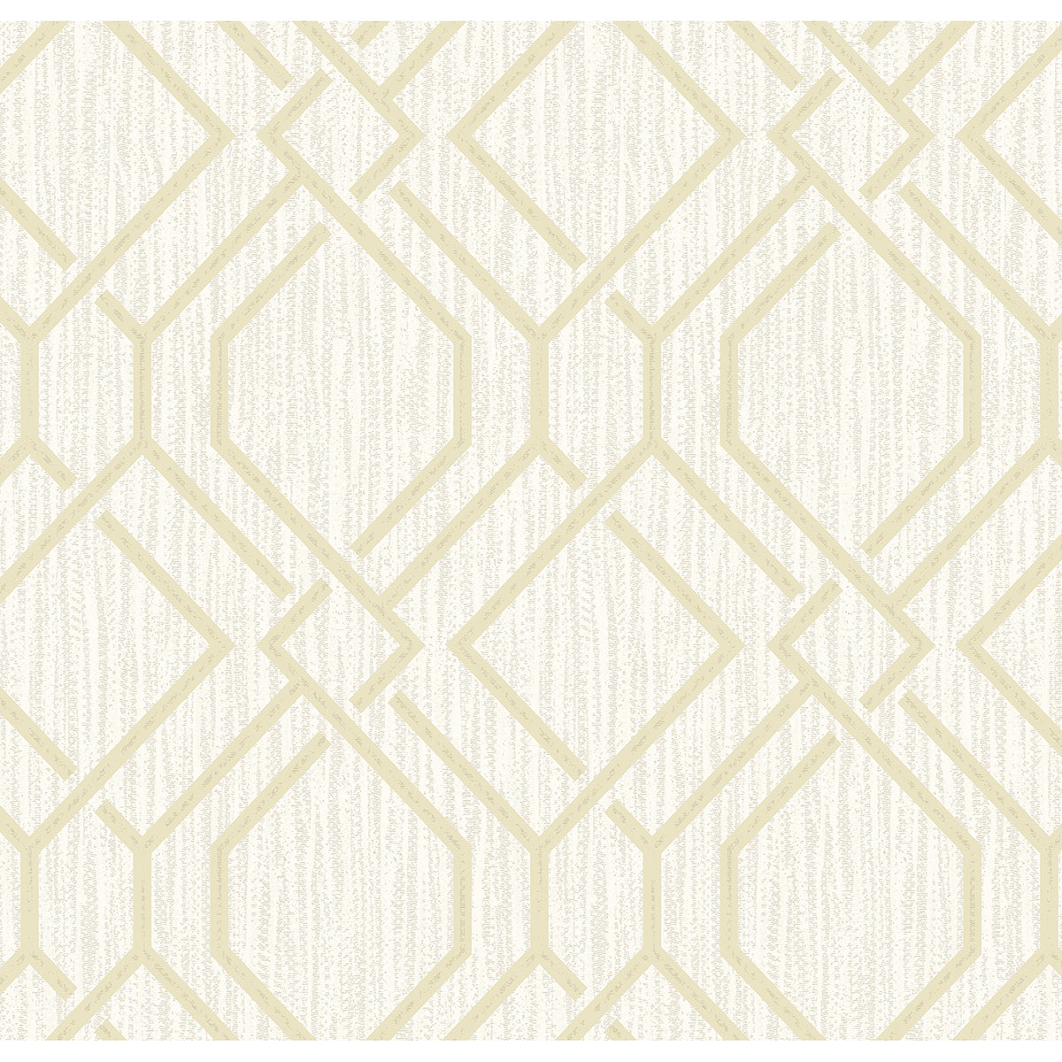 Frege Gold Trellis Wallpaper - Brewster Wallcovering