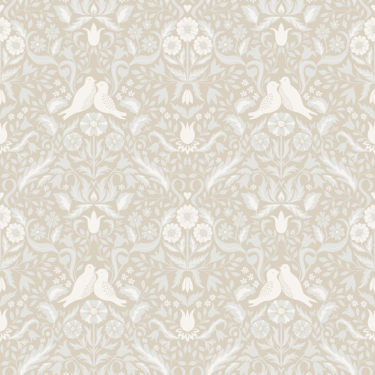 Picture of Niki Beige Country Kitsch Wallpaper