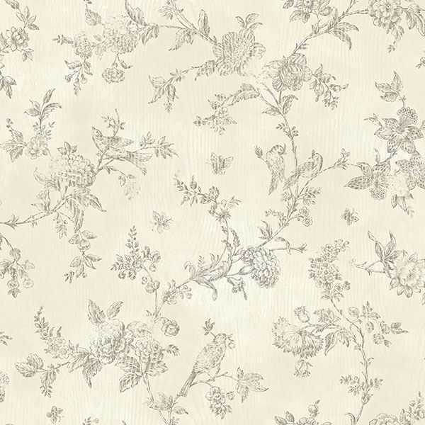 Picture of Singapore Cream Toile Wallpaper