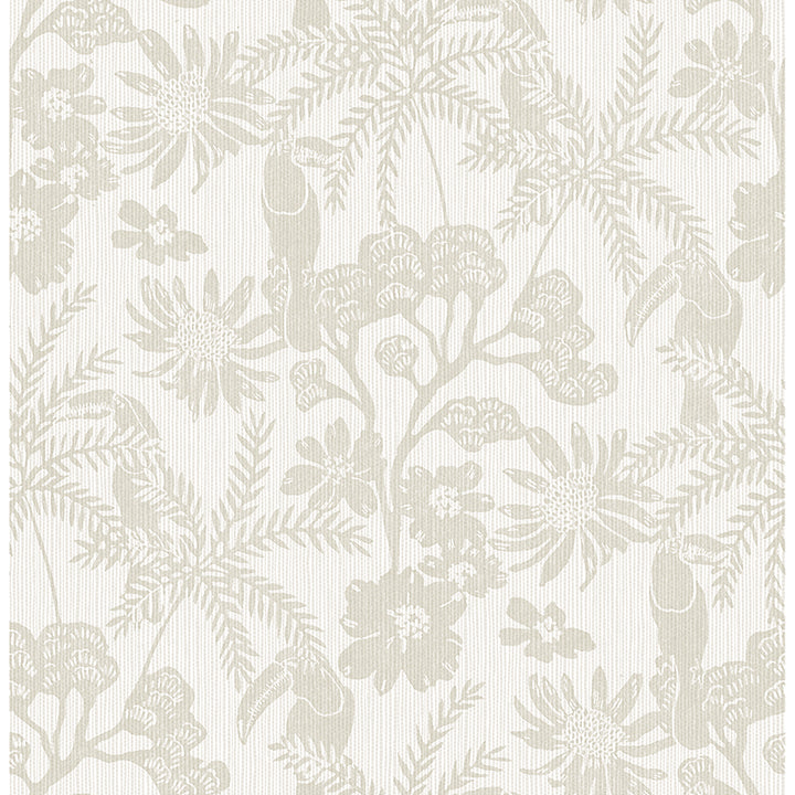 Picture of Jacaranda Taupe Tropical Trail Wallpaper