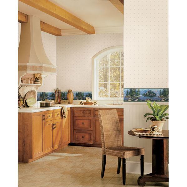 Lafayette Beige Small Leaf Trail - Brewster Wallcovering