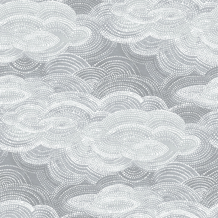 Picture of Vision Slate Stipple Clouds Wallpaper