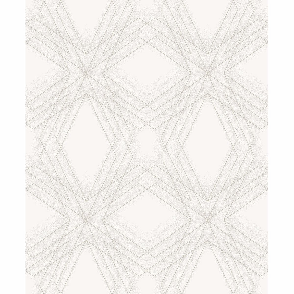 Picture of Relativity Off-White Geometric Wallpaper