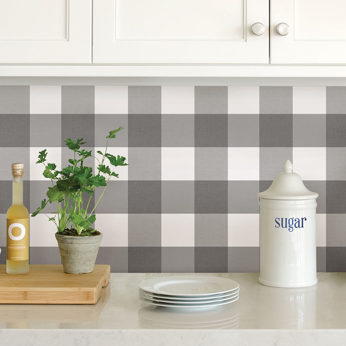 Homestead Plaid Peel and Stick Wallpaper - Brewster Wallcovering