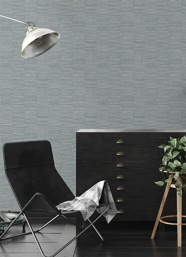 Jenga Stone Striped Column Wallpaper - Brewster Wallcovering