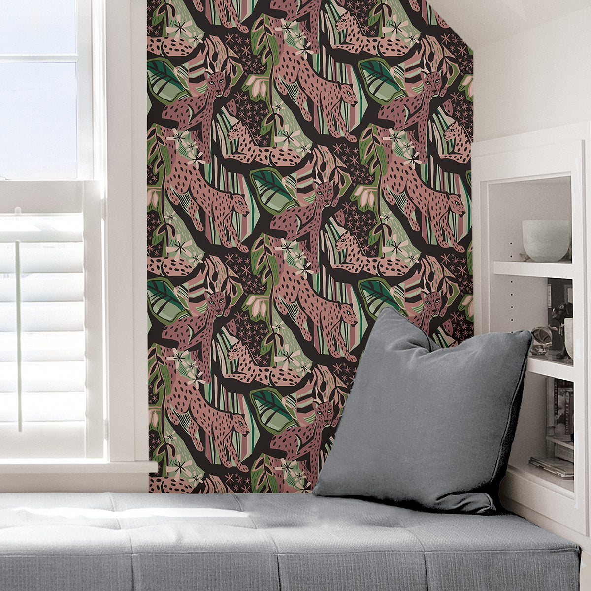 Plum Cat Nap Peel and Stick Wallpaper - Brewster Wallcovering