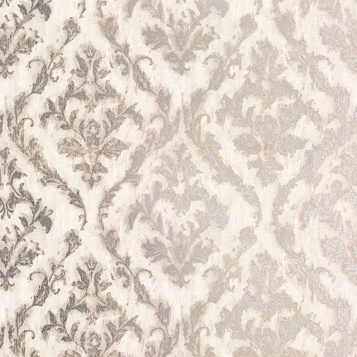 Picture of Lyra Light Grey Damask Wallpaper