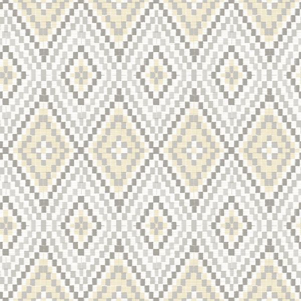 Picture of Ganado Beige Geometric Ikat Wallpaper