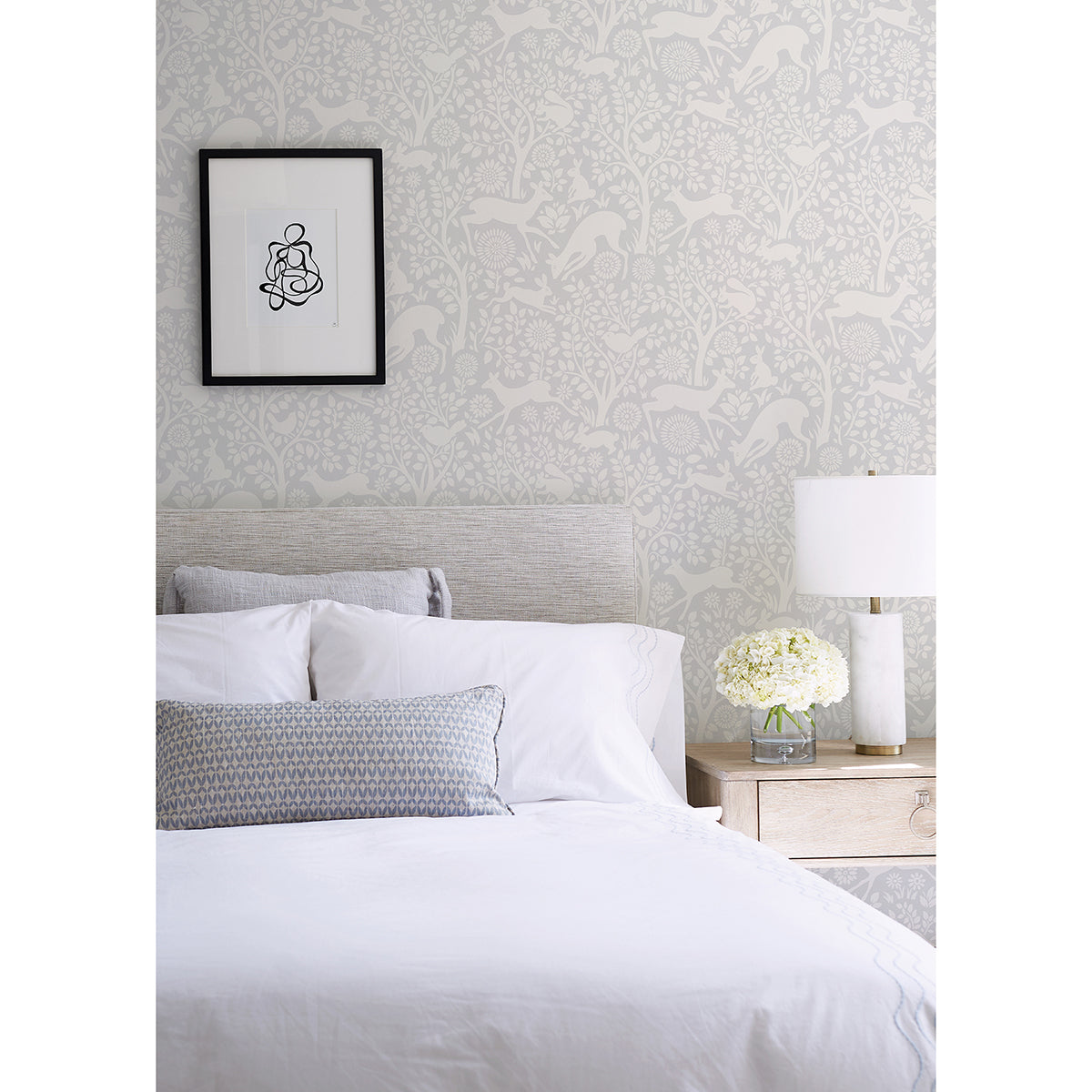 Grey Merriment Peel and Stick Wallpaper - Brewster Wallcovering