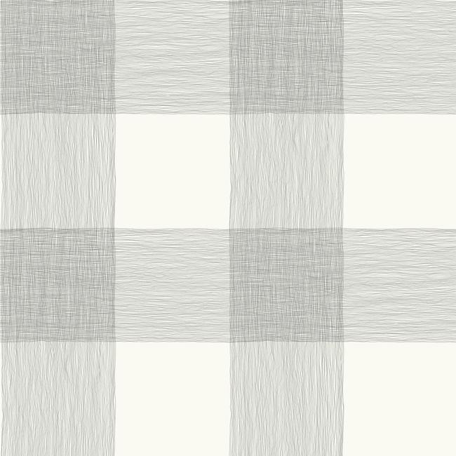 Common Thread Premium Peel + Stick Wallpaper - Black On White - York Wallcoverings - PSW1000RL