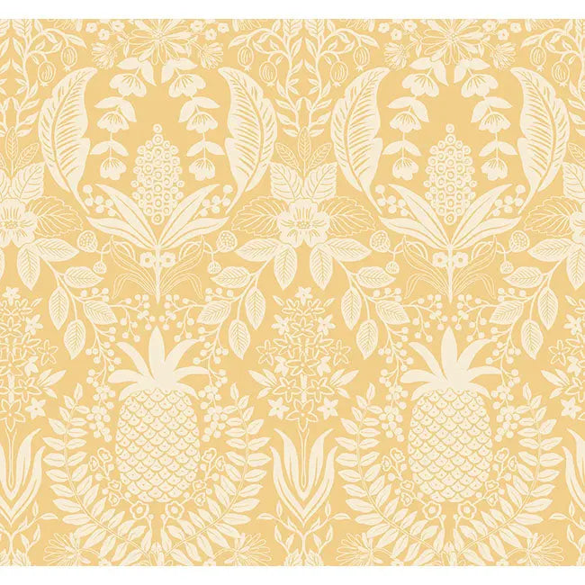 York Wallpaper RF7481 Pineapple Damask