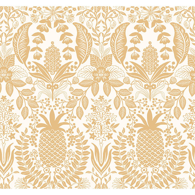 York Wallpaper RF7482 Pineapple Damask