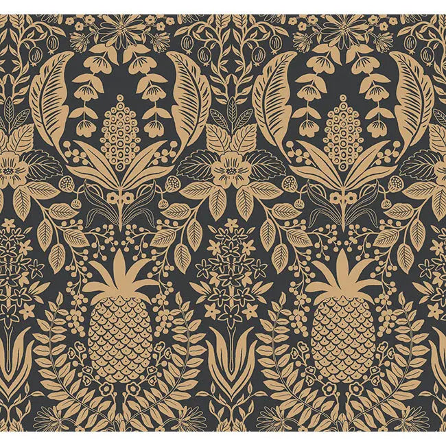 York Wallpaper RF7483 Pineapple Damask