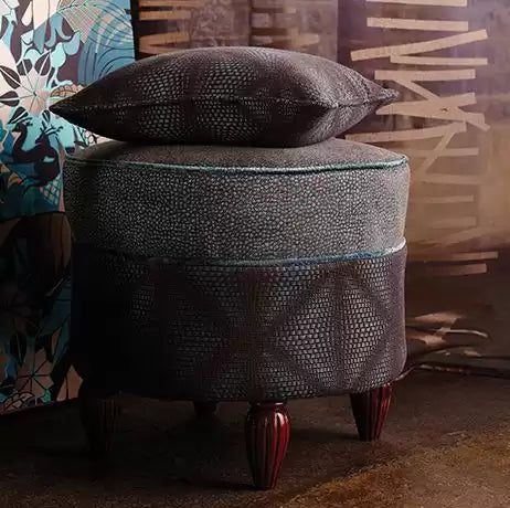 Garnier Ruhlmann Charcoal/Jade - Osborne & Little - F6823-01 Fabric