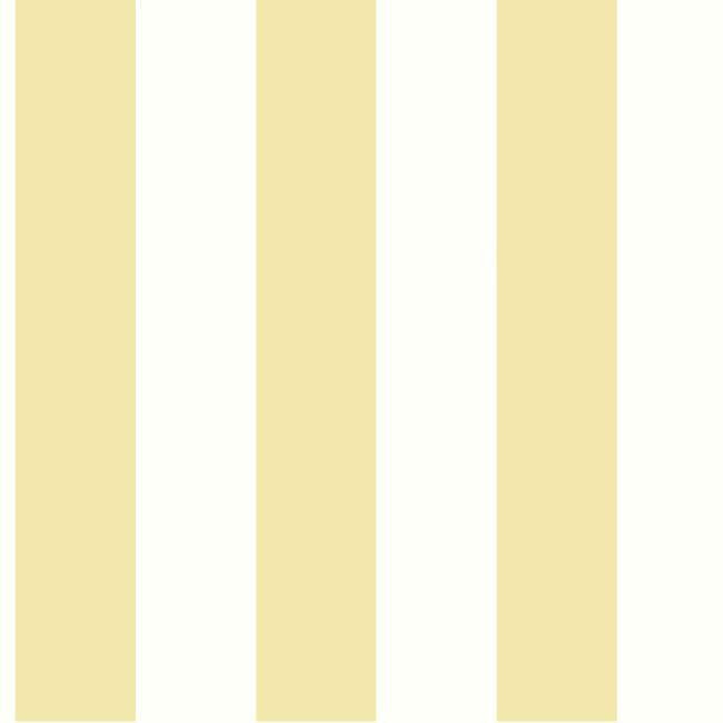 Awning Stripe Wallpaper - Yellow - York Wallcoverings - SA9178