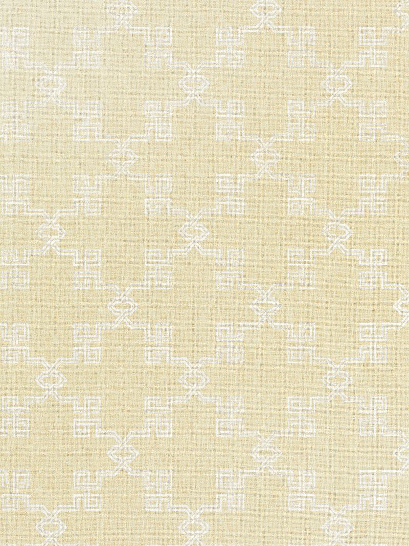 Scalamandre Wallpaper SC 0001WP88374 Suzhou Lattice Raffia Weave Straw