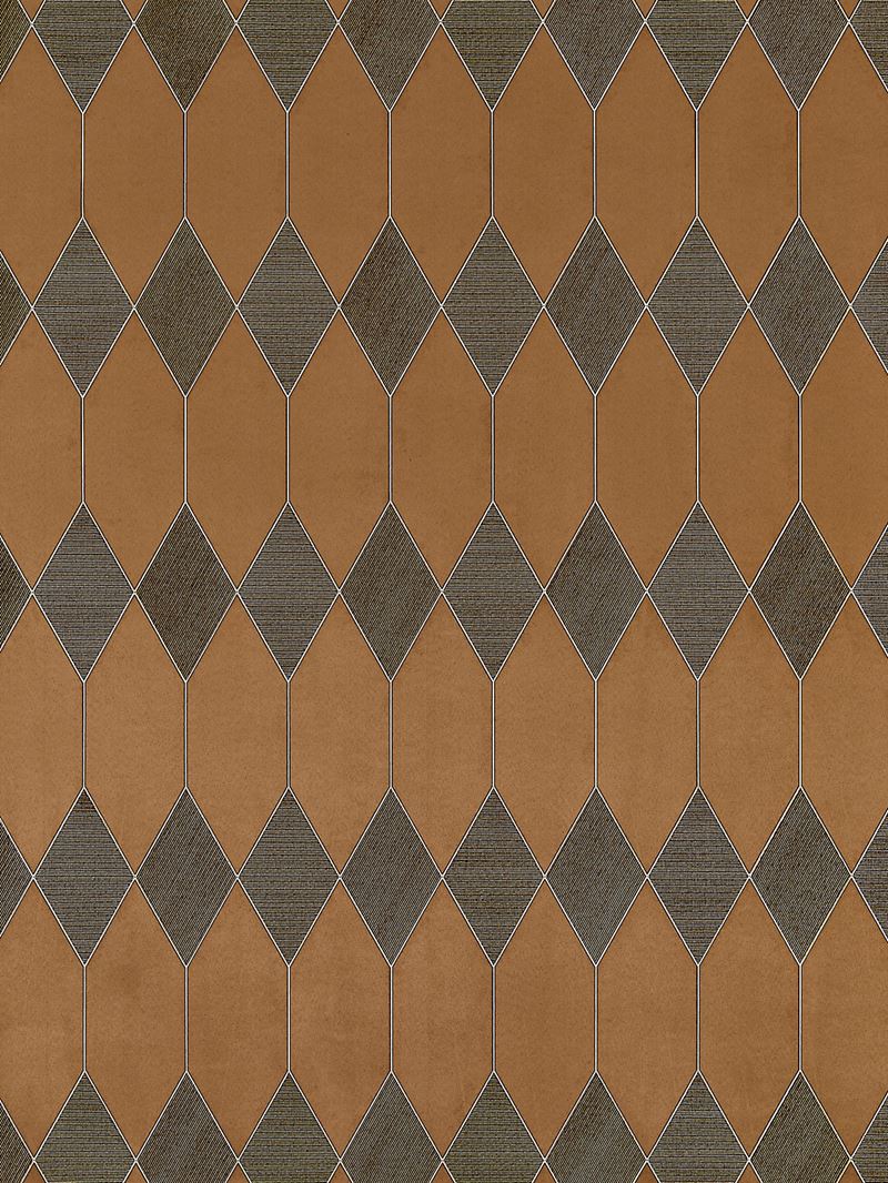 Scalamandre Wallpaper SC 0002WP88460 Cadence Bronze