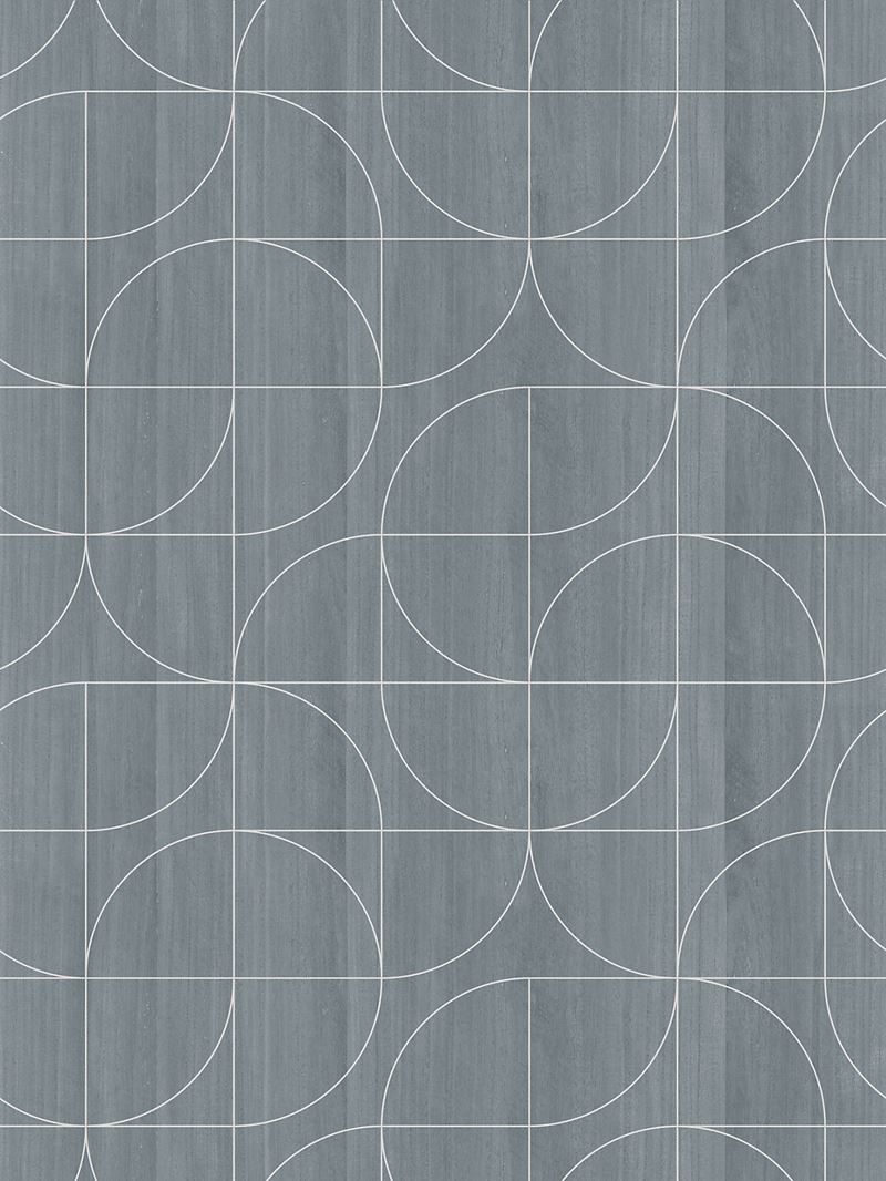 Scalamandre Wallpaper SC 0003WP88549 Vibrato Silver Sky