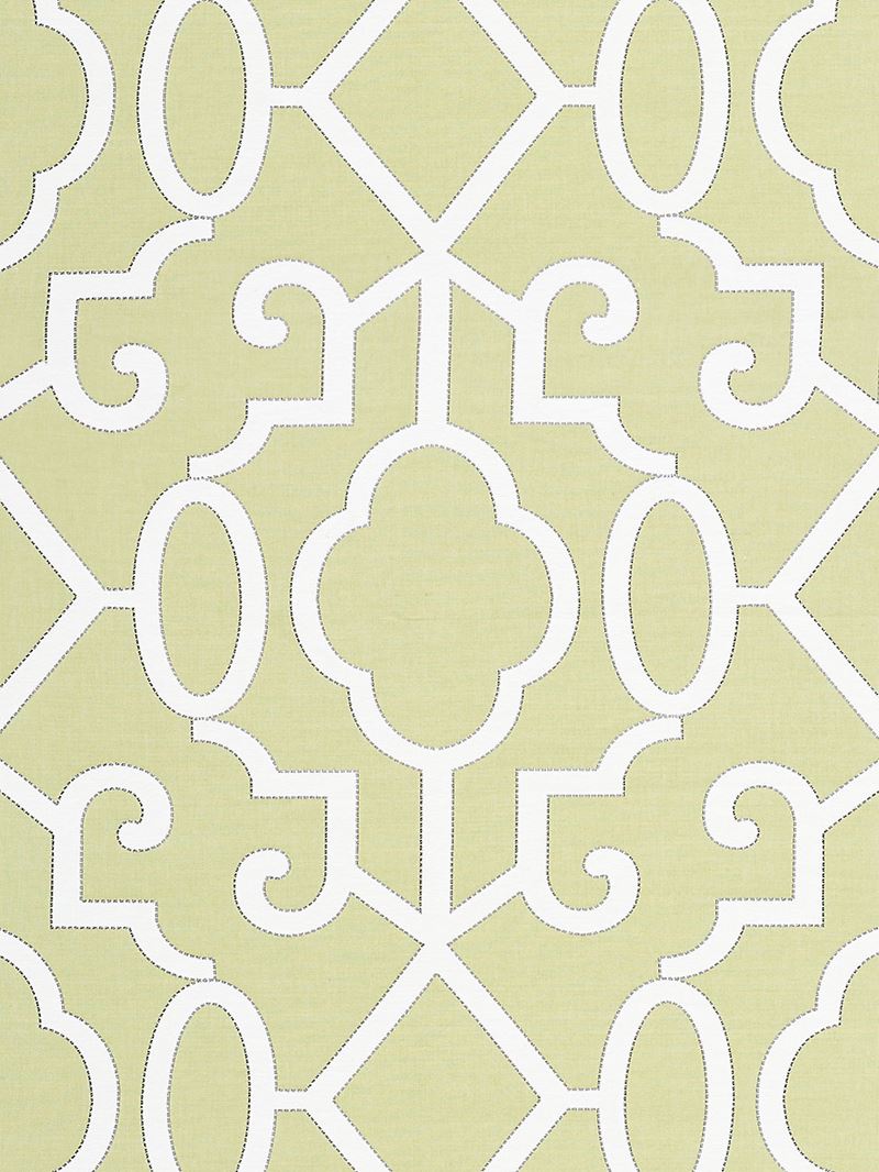 Scalamandre Wallpaper SC 0005WP88356 Ming Fretwork Wp Pear