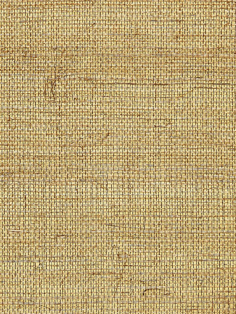 Scalamandre Wallpaper SC 0007G1194 Sisal Metallic Burnished Gold