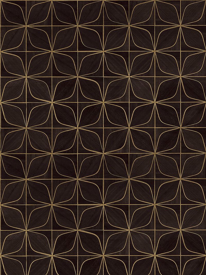 Scalamandre Wallpaper SC 0007WP88552 Melody Dark Walnut