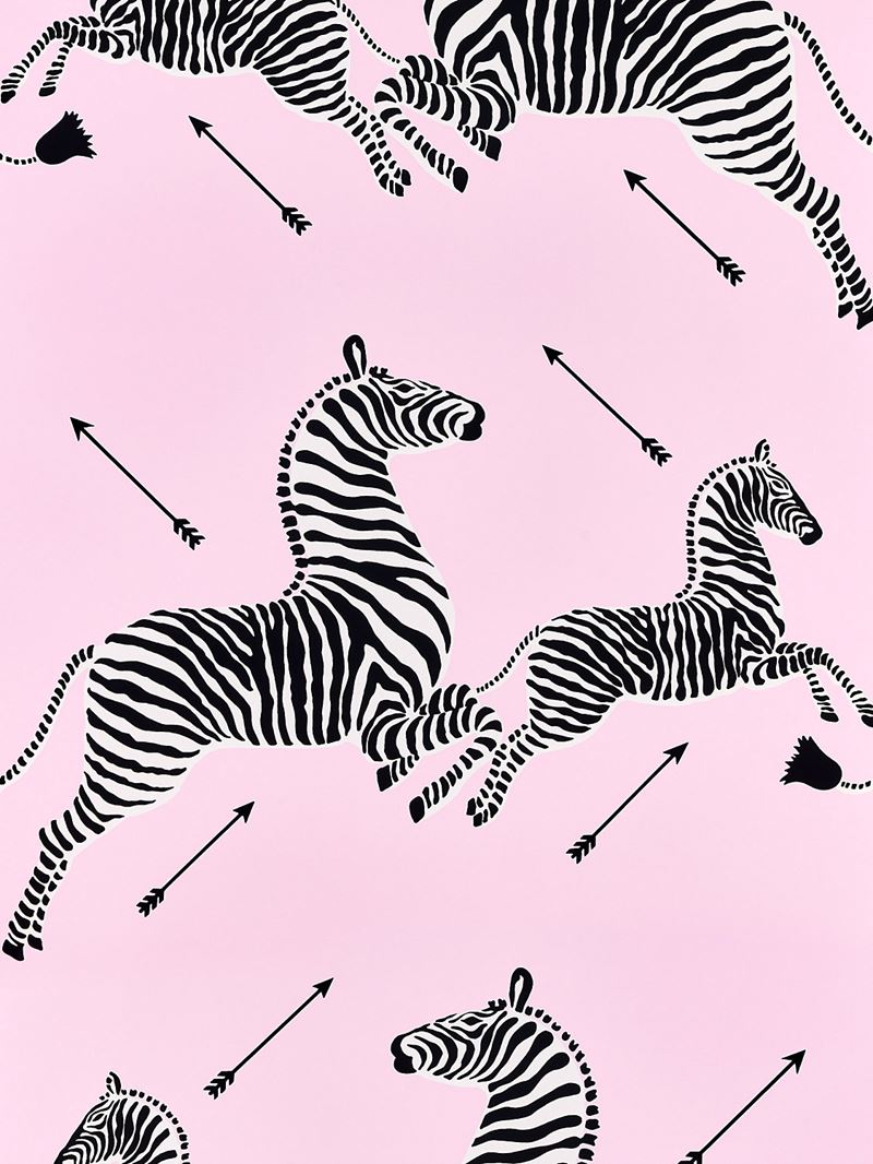 Scalamandre SC 0014WP81388M Zebras - Wallpaper Dahlia