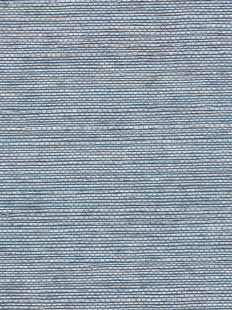 Scalamandre Wallpaper SC 0032G1193 Sisal Blue Heather