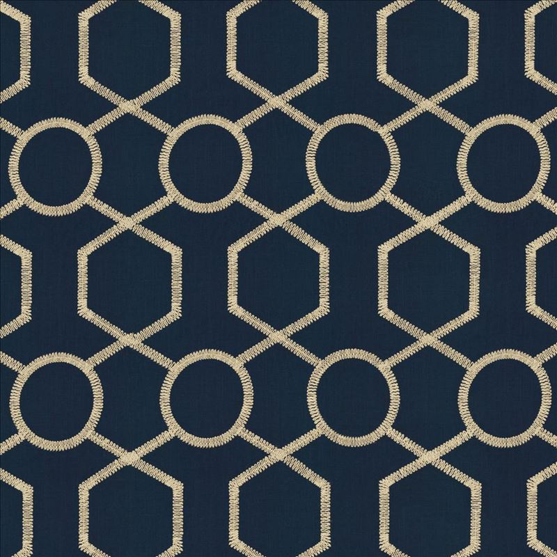 Kasmir Fabric Summit Ridge Navy