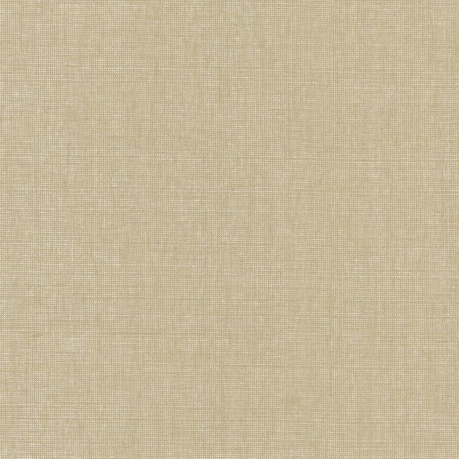 Woven Crosshatch Wallpaper - Beige/Silver - York Wallcoverings - VG4426