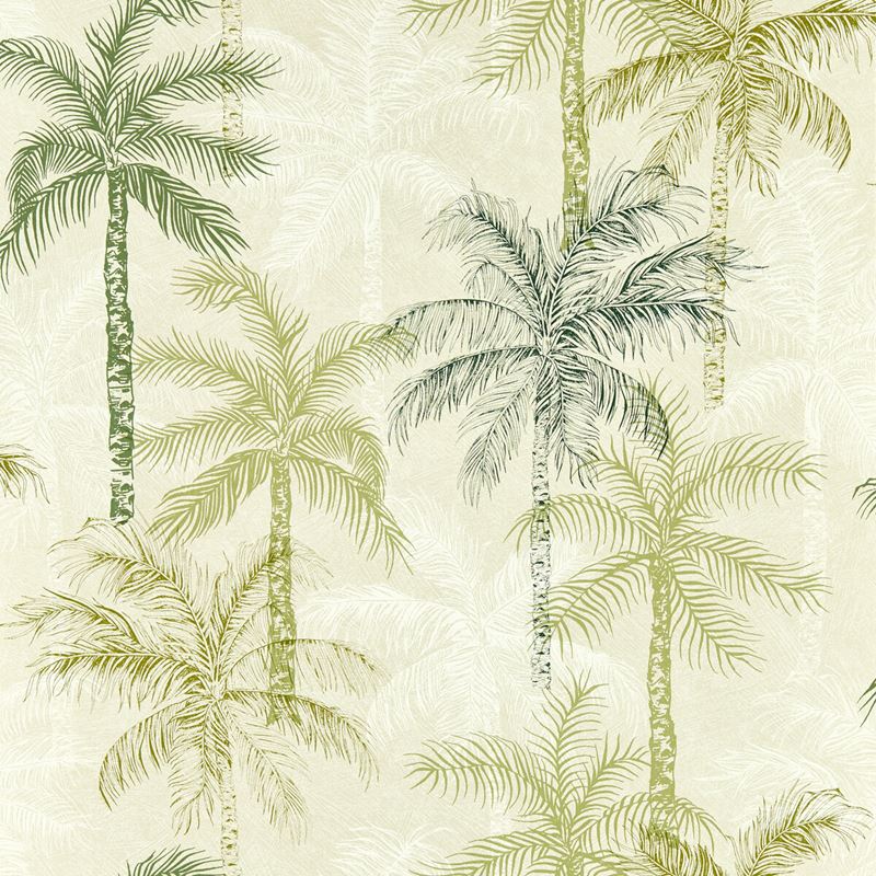 Clarke and Clarke Wallpaper W0189-4 Palmyra Palm Wp