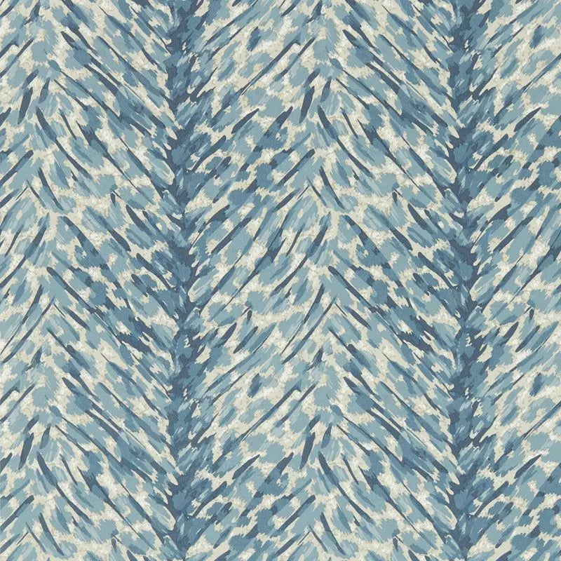 Clarke and Clarke Wallpaper W0190-1 Pokot Denim Wp