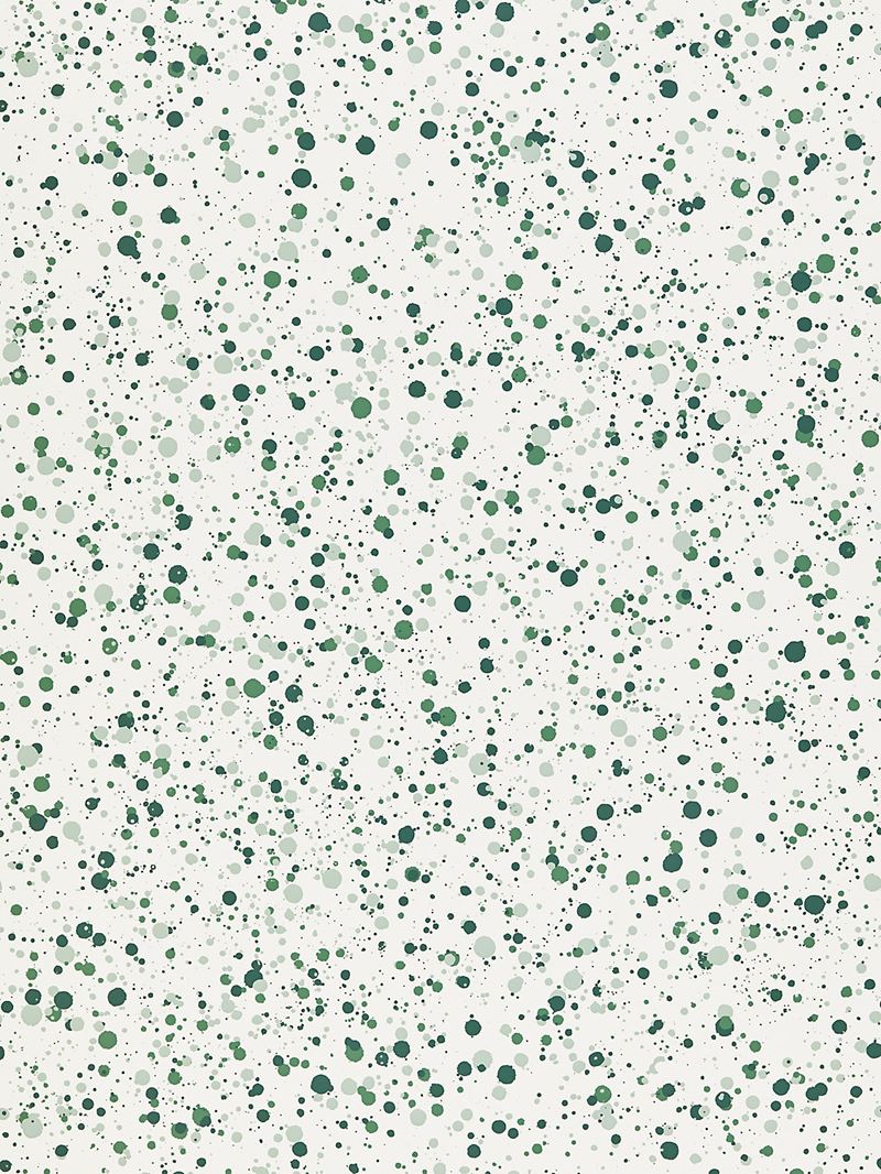 Scalamandre Wallpaper WHN000GP0153 Spatter Green