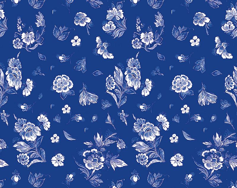 Scalamandre Wallpaper WNM0001MAST Masters Blue