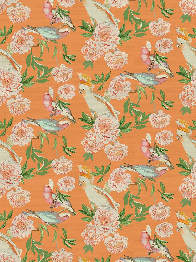 Scalamandre Wallpaper WNM0001PEON Peony Inspira Bellini