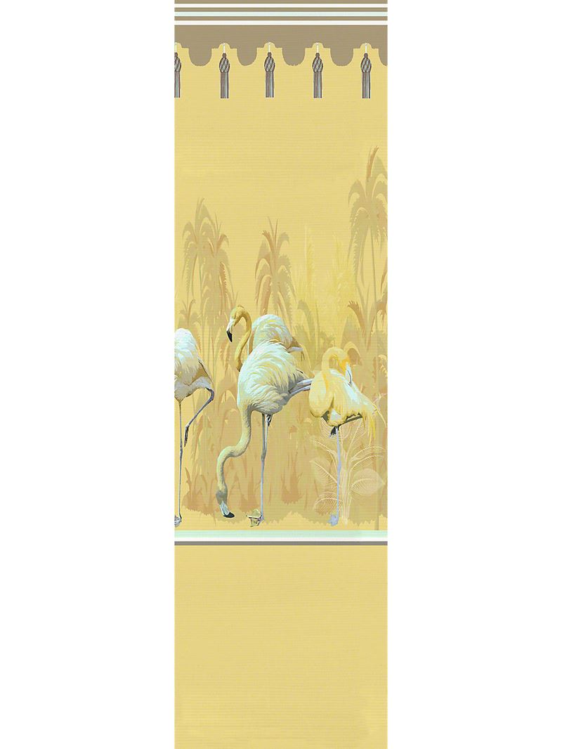 Scalamandre Wallpaper WNM0003PSRP Palm Springs Dyptich Golden - Right Panel