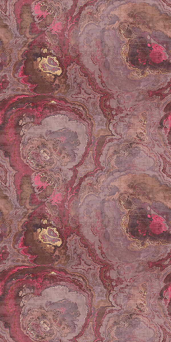 Scalamandre Wallpaper WNM1039AGAT Agate Roccocco